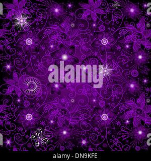 Seamless dark-violet pattern Stock Vector