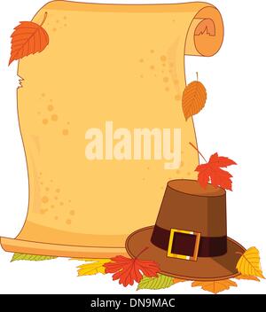 Thanksgiving scroll Stock Vector
