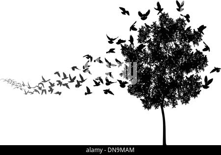 Home to roost Stock Vector