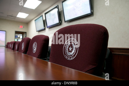 Texas Department of Public Safety and Texas Division of Emergency Management's Emergency Management Council conference room Stock Photo