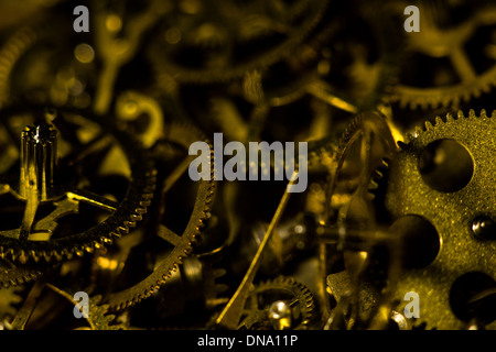 Pile of watch parts Stock Photo