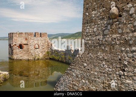 Gobulac fortress, Iron Gates gorges, Danube river, Serbia, Europe Stock Photo