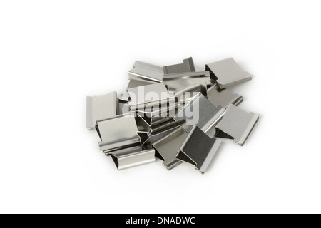 Clamp Clips, isolated on white Stock Photo