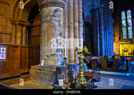 St Johns Cathedral Chester City: King Aethelred reputedly founded the church in 689 Stock Photo