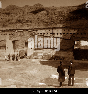 Italy Rome Baths of Caracalla pre-1900 Stock Photo