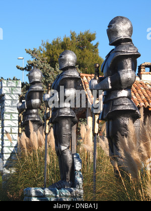 statue of Knight Swordsman in Full Armour 