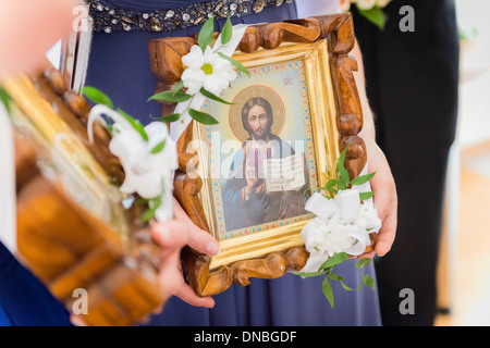 Orthodox wedding day icon Stock Photo