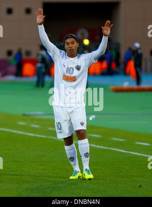 Marrakech , Morocco. 21st Dec, 2013. RONALDINHO celebrates his