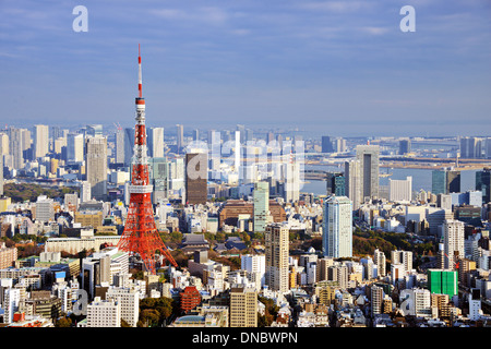 Tokyo Tower in Tokyo, Japan. Stock Photo