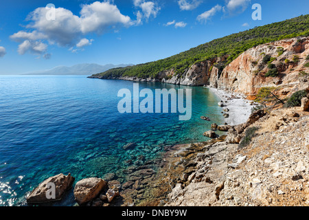 Chalikiada Beach, Agistri island/ Greece - 10/10/2015: The beautiful ...