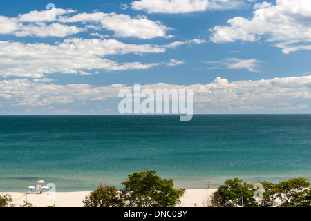 The Black Sea coast of Varna, the third largest city in Bulgaria. Stock Photo