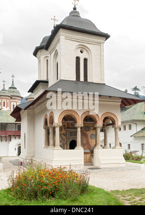 The Old Church (Biserica Veche) at the Sinaia Monastery in Prahova county in the Transylvania region of central Romania. Stock Photo