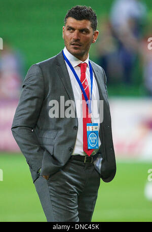 Melbourne, Victoria, Australia. 21st Dec, 2013. Melbourne Heart coach JOHN ALOISI looks on during the round 11 match between Melbourne Victory and Melbourne Heart during the Australian Hyundai A-League season 2013/2014 at AAMI Stadium, Melbourne. Credit:  Tom Griffiths/ZUMAPRESS.com/Alamy Live News Stock Photo