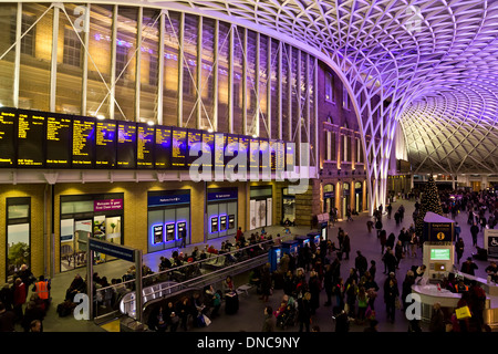 Interior of London King's Cross railway station, England Stock Photo