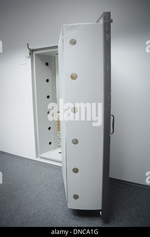 old bank vault door Stock Photo