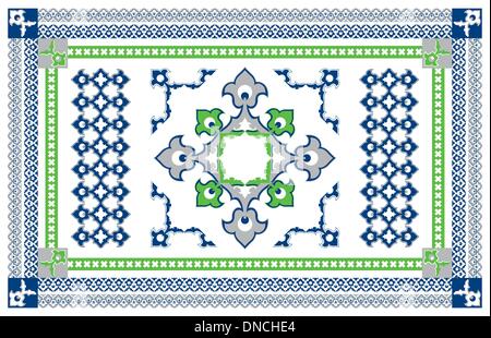 Arabic Style Carpet Design Stock Vector
