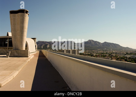 Marseille (south-eastern France), 2010. apartment blocks 'la Cité Radieuse' and 'Le Corbusier' Stock Photo