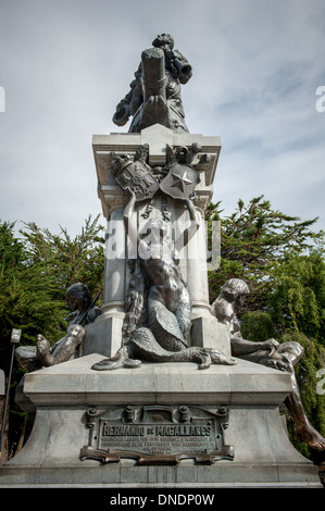 Hernando de Magallanes Monument Punta Arenas Chile Stock Photo