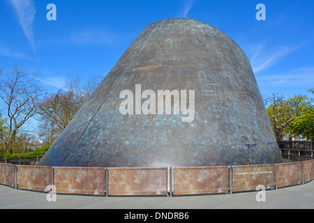 Peter Harrison Planetarium housed in bronze clad truncated cone Greenwich Observatory at National Maritime Museum in Greenwich Park London England UK Stock Photo