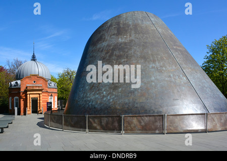 Peter Harrison Planetarium Greenwich Observatory part of National Maritime Museum & historical Victorian Altazimuth Pavilion Greenwich Park London UK Stock Photo