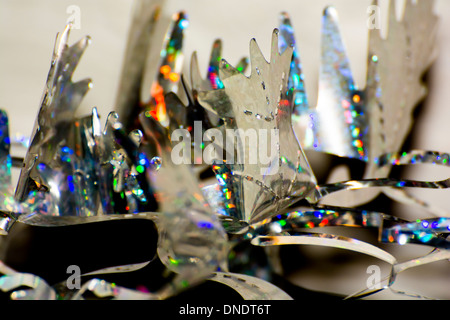 Christmas foil decorations Stock Photo