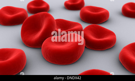 Conceptual image of red blood cells. Stock Photo