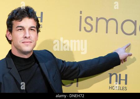 Madrid, Spain. 23rd Dec, 2013. Mario Casas attends 'Ismael' photocall at NH Palacio de Tepa Hotel on December 23, 2013 in Madrid, Spain.Photo: Oscar Gonzalez/NurPhoto Credit:  Oscar Gonzalez/NurPhoto/ZUMAPRESS.com/Alamy Live News Stock Photo