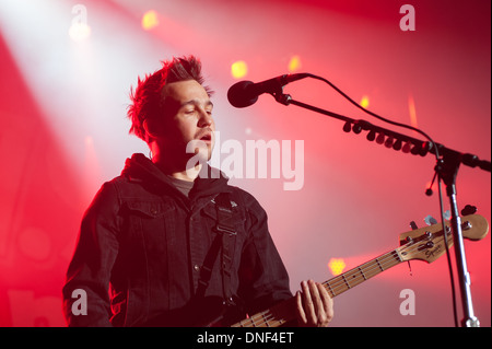 Cimorelli ,Emblem3 ,Fall Out Boy, Panic at the Disco and Kalin and Myles perform at Jingle Ball 2013 Stock Photo