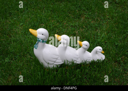 Duck family ornament Stock Photo