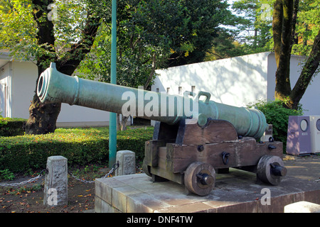 Noonday Gun at Edo-Tokyo Open Air Architectural Museum Stock Photo