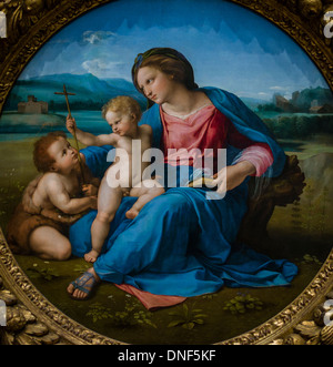 THE ALBA MADONNA (ca 1510) RAPHAEL (1483-1520) WEST BUILDING NATIONAL GALLERY OF ART WASHINGTON DC Stock Photo