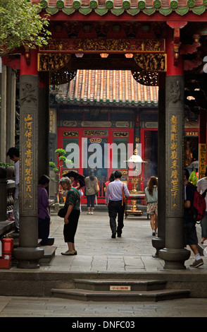 Mengjia Longshan Temple in Taipei, Taiwan Stock Photo