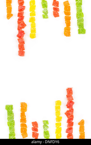 Fruit candy multi-colored all sorts background Stock Photo