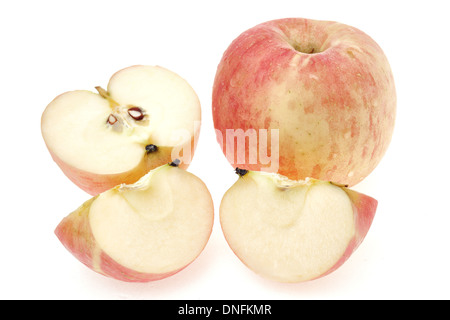 Apples on white background Stock Photo