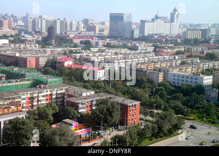 Beijing China,Chinese,Xicheng District,Guang An Men Nei Da Jie,Guanganmen Outer Street,aerial overhead view from above,residential condominium,residen Stock Photo