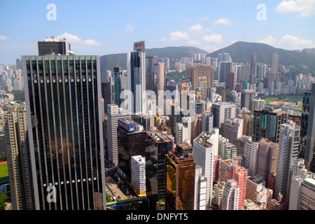 Hong Kong China,HK,Asia,Chinese,Oriental,Island,Wan Chai,Causeway Bay,high rise skyscraper skyscrapers building buildings skyscraper,buildings,city sk Stock Photo