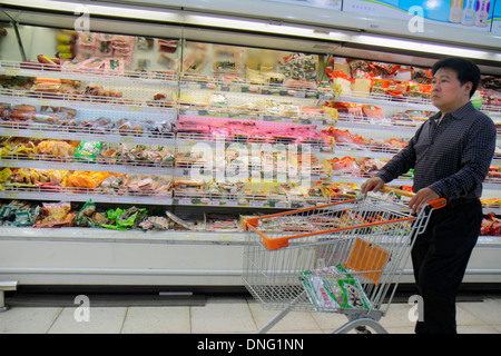 Beijing China,Asia,Chinese,Oriental,Guang An Men Nei Da Jie,Guanganmen Outer Street,Rainbow Center,centre,shopping shopper shoppers shop shops market Stock Photo