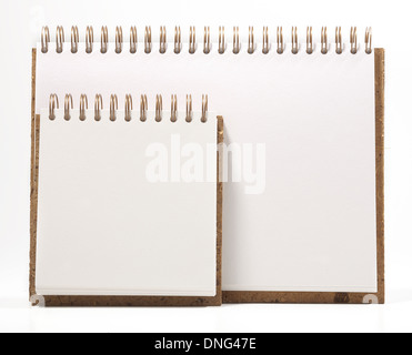 Open notebook or sketchpad Stock Photo
