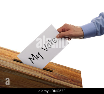 Ballot box voting Stock Photo