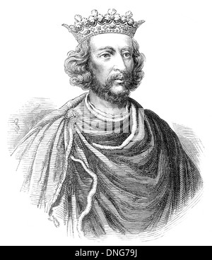 Henry III or Henry of Winchester, 1207 - 1272, King of England, Lord of Ireland and Duke of Aquitaine from 1216 to 1272, Heinric Stock Photo