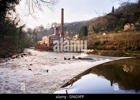 Masson Mill, Derwent Valley Mills World Heritage Site, Cromford, Derbyshire, England, UK Stock Photo