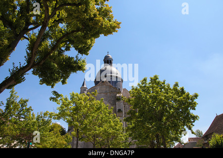 View on the old center of Provins medieval city, Seine et Marne, Paris region, France. Stock Photo