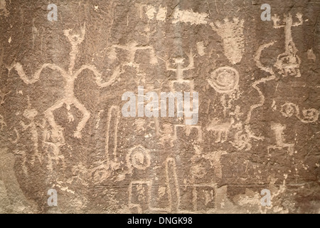 Petroglyphs along Petroglyph Trail Chaco Culture National