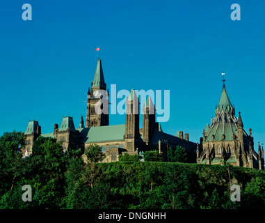 Parliament Buildings on Parliament Hill, Ottawa, Ontario, Canada Stock Photo