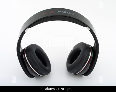 Beats by Dr. Dre studio headphones 2008 produced by Monster Cable. Iconic gadget / audio equipment. Stock Photo