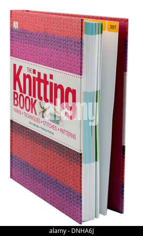 The knitting Book instructional knitting techniques and patterns etc Stock Photo