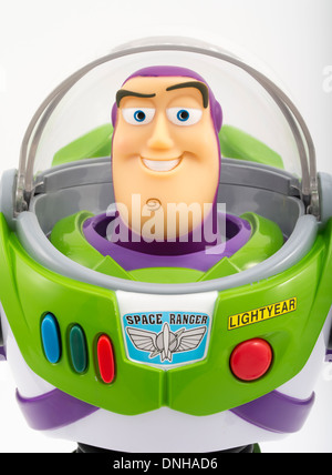 Buzz Lightyear iconic children's toy from movie Toy Story produced by Thinkway Toys Stock Photo