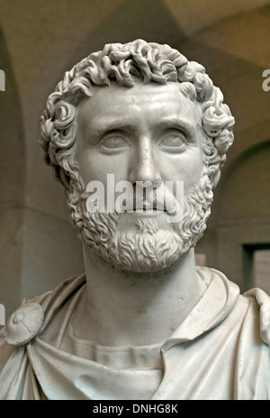 Roman emperor Antoninus Pius 86-161 AD  Rome Italy Italian Stock Photo