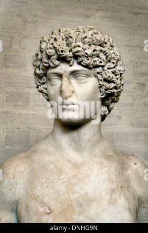 Bust of a Roman, ca. 160 CE. Stock Photo