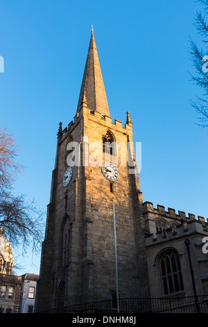 St Peter's Church, St Peter's Gate, Nottingham, England. 'St Peter's Church was first constructed in 1180. Stock Photo